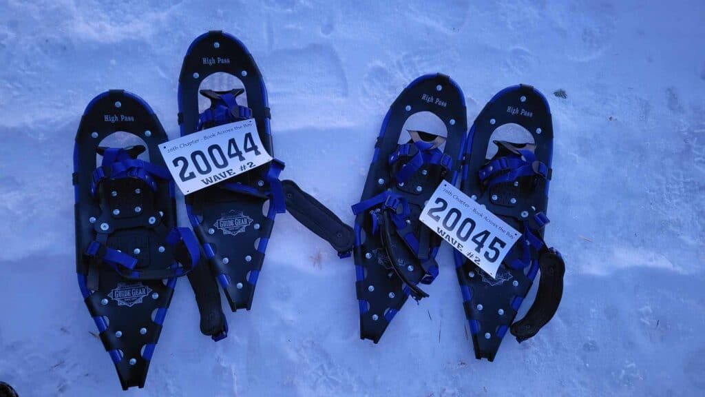 Book Across the Bay event on Lake Superior. Ashland Wisconsin events. Washburn Wisconsin Events. Lake Superior events. Winter Lake Superior Activities. Skiing. Snowshoeing. Frozen Lake Superior.