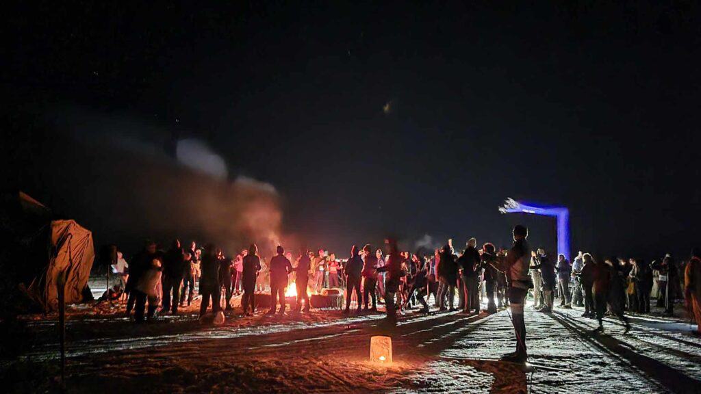 Book Across the Bay event on Lake Superior. Ashland Wisconsin events. Washburn Wisconsin Events. Lake Superior events. Winter Lake Superior Activities. Skiing. Snowshoeing. Frozen Lake Superior.