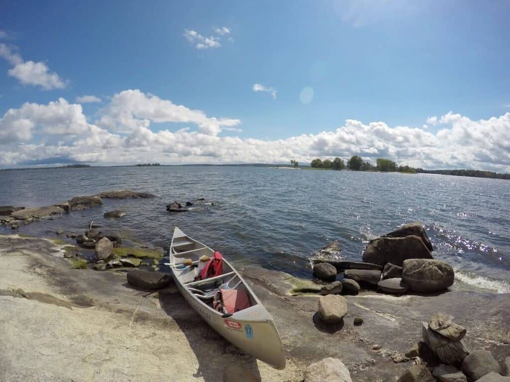 canoe on shore VNP flickr daveynin 29718190371