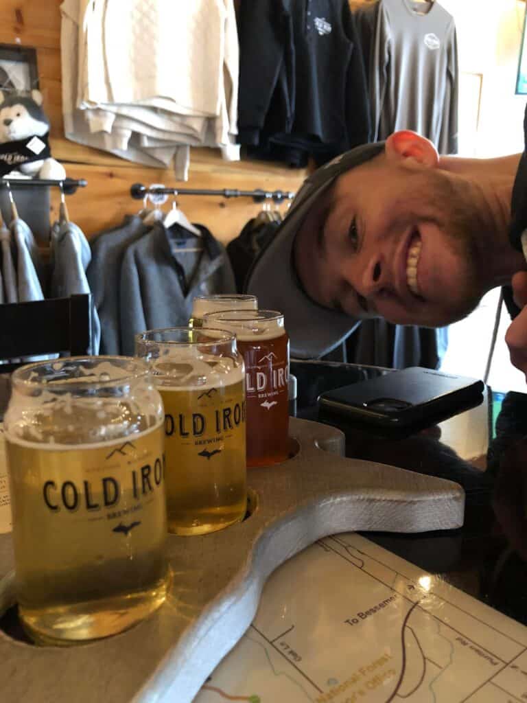 Cold Iron Brewing in Ironwood Michigan on Lake Superior. Breweries in Michigan.