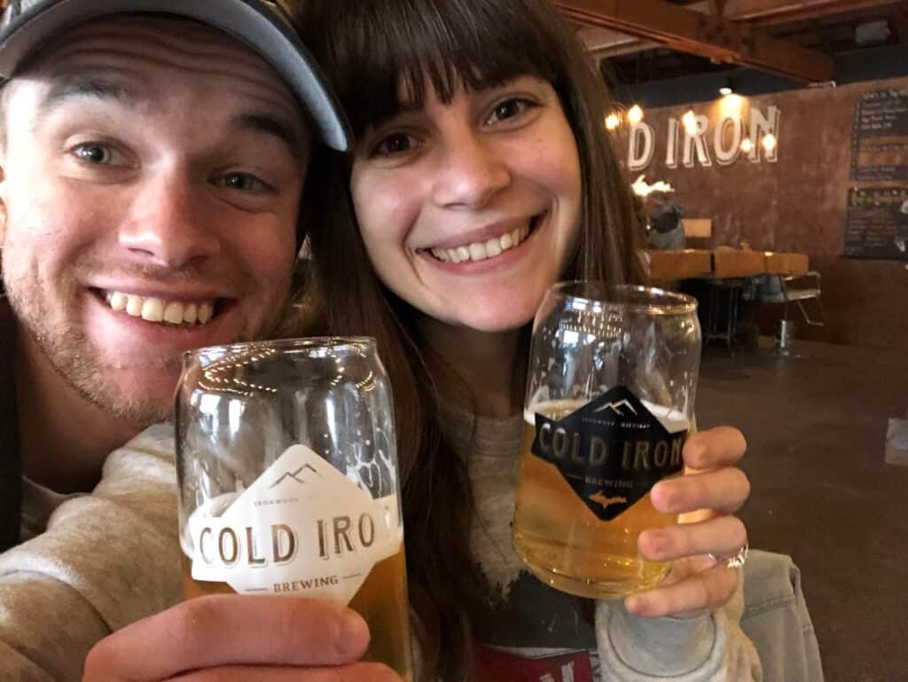 Cold Iron Brewing in Ironwood Michigan on Lake Superior. Breweries in Michigan.