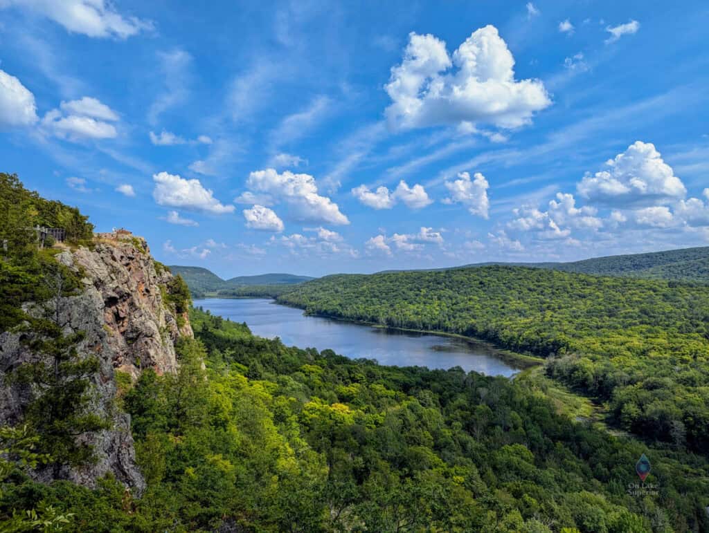 Lake of the Clouds as seen from the overlook in the Porcupine Mountains Wilderness Area