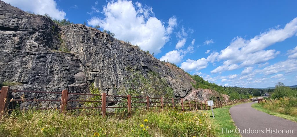 A view of the Gichigami Trail heading northeast.