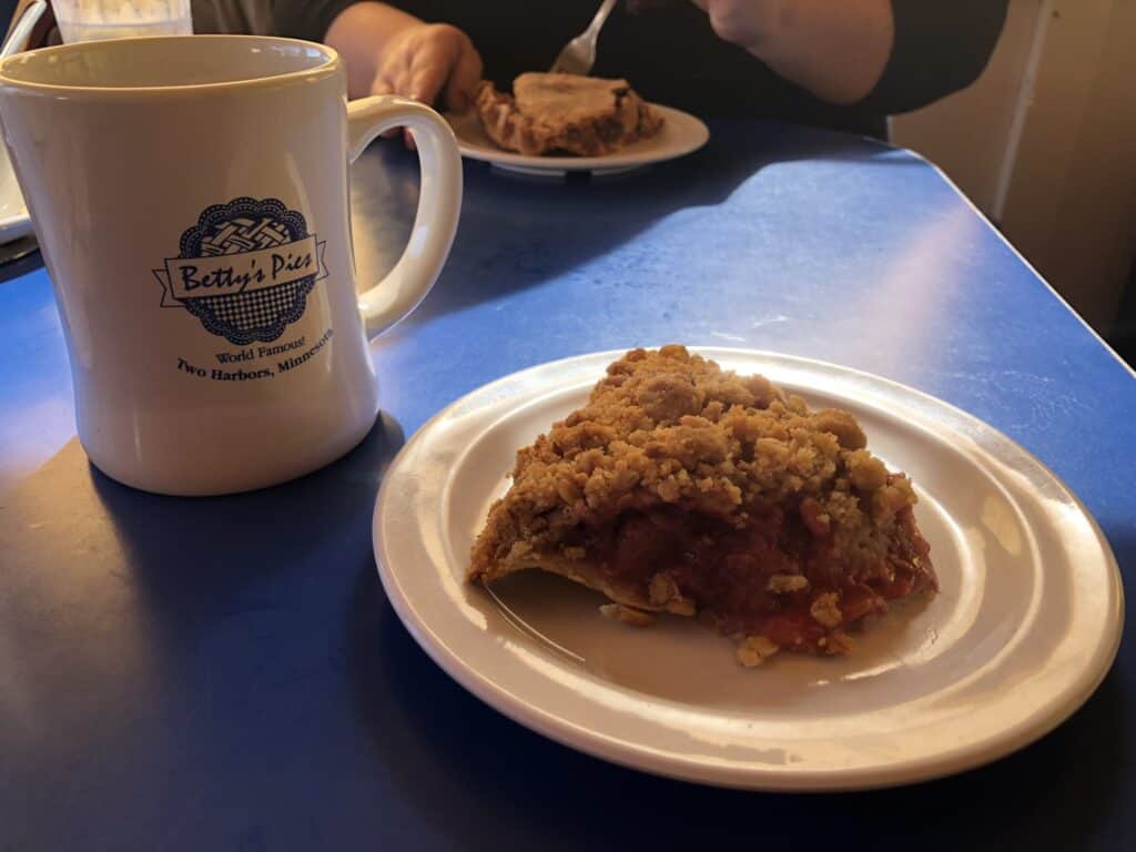Betty's Pies in Two Harbors, MN. Places to eat in Two Harbors. Two Harbors MN attractions. Where to eat in Two Harbors. Places to eat on Lake Superior. Scenic Highway 61. 
